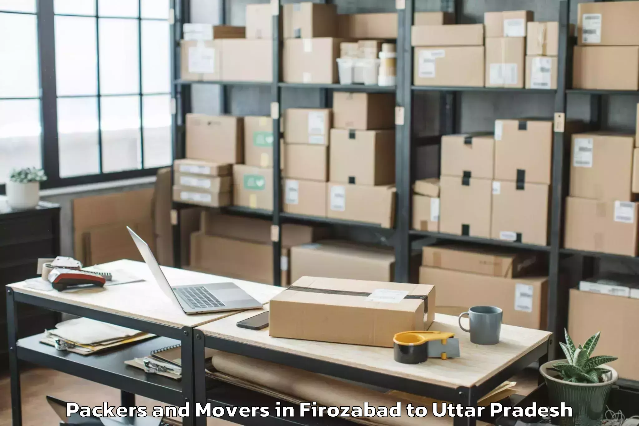 Professional Firozabad to Hamirpur Uttar Pradesh Packers And Movers